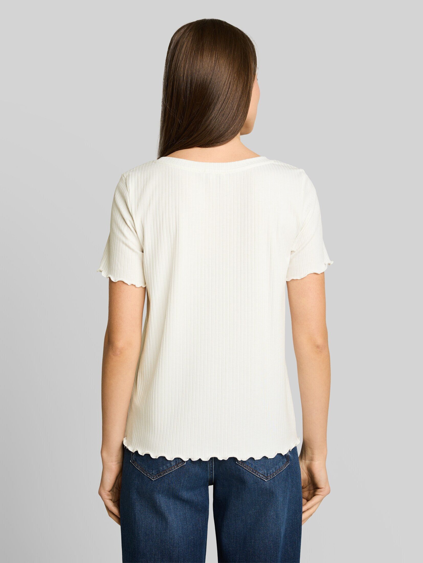 TOM TAILOR T-Shirt T-Shirt T-Shirt mit Rippstruktur