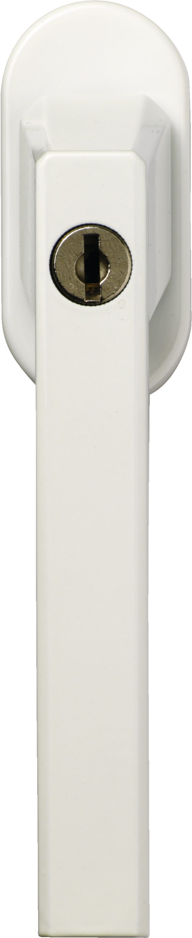 ABUS Fenstergriff Abschließbarer Fenstergriff FG110 gl. mit Druckzylinder, 5er Set, Weiß, Inkl. Wendeschlüssel und Montagematerial. Als Kindersicherung geeignet