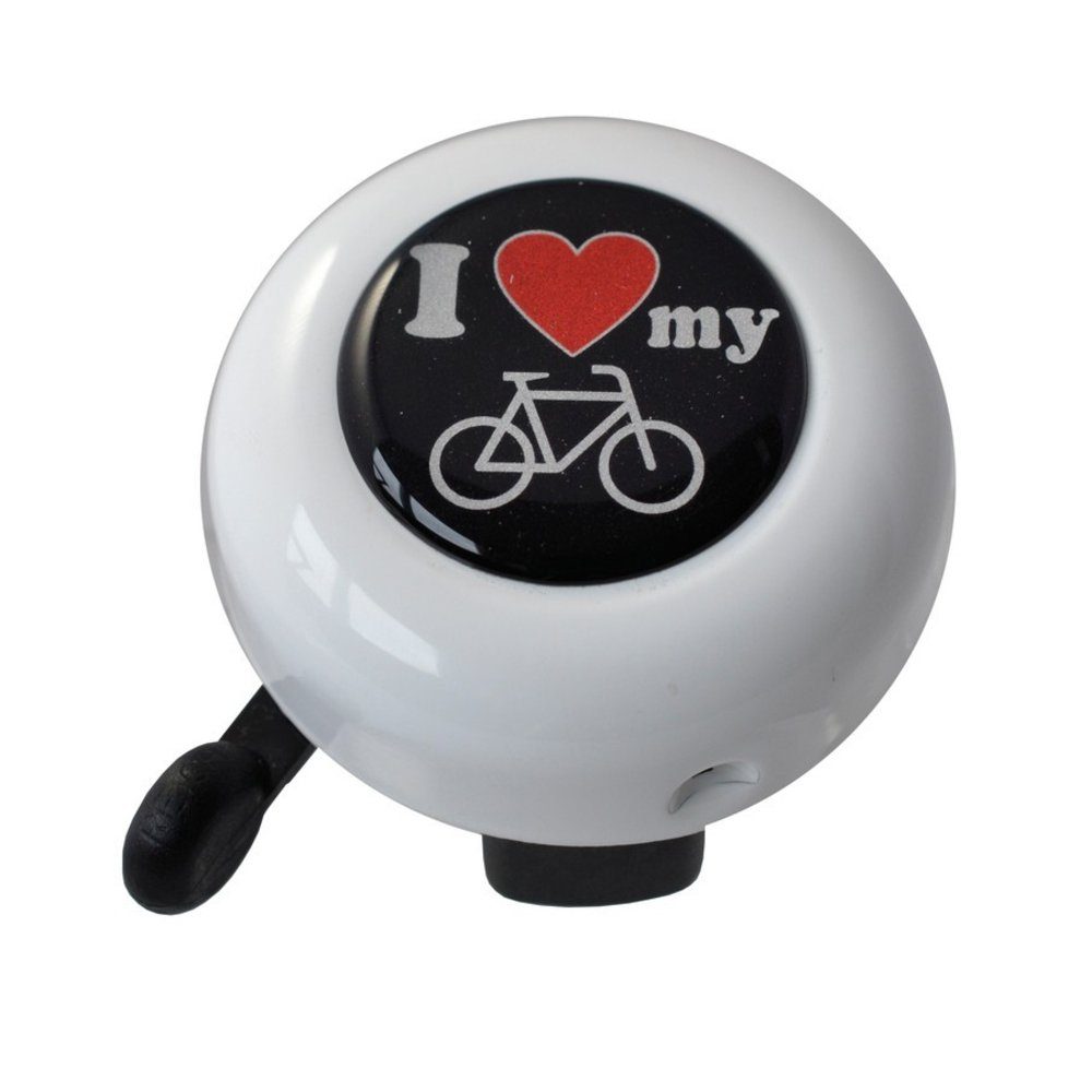 REICH CYCLE-BELLS Fahrradklingel Trillerglocke Motiv I love my bike 55 mm