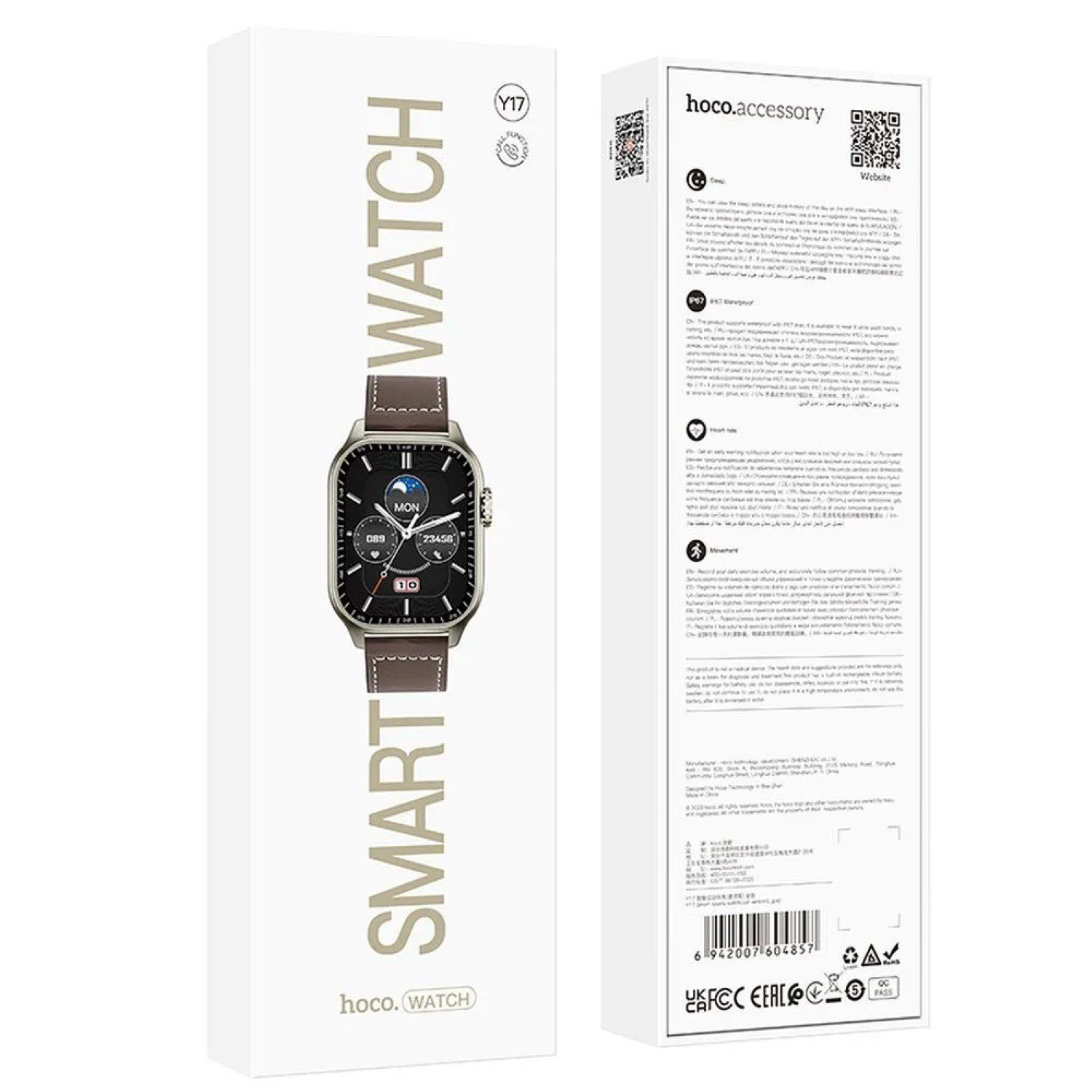 hoco. Smartwatch Y17 Smarte Sportuhr Bluetooth 300 mAh Wasserdicht Smartwatch