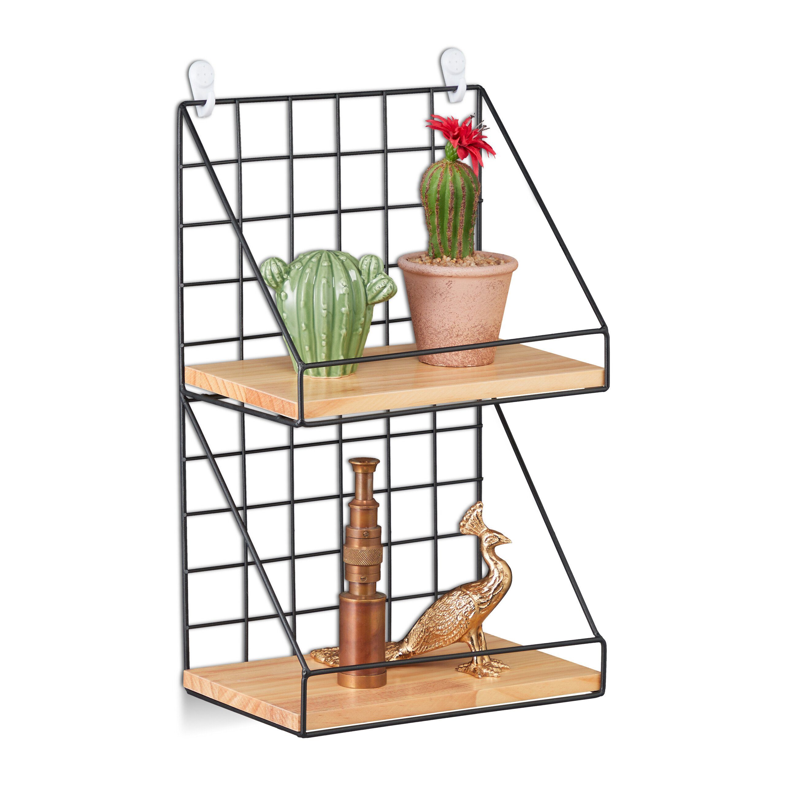 relaxdays Wandregal Industrial günstig online kaufen