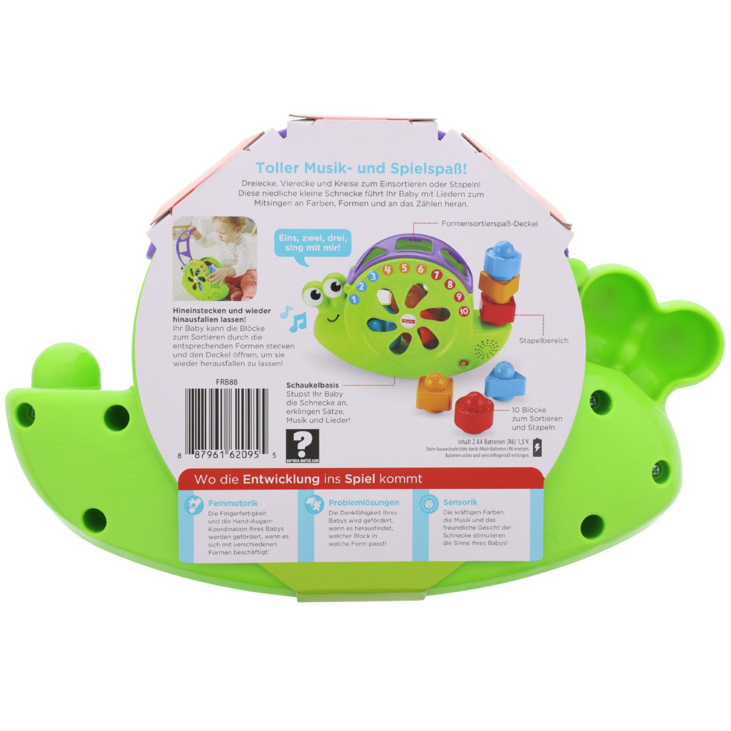 Fisher-Price® Lernspielzeug Fisher-Price Musikschnecke Spielzeug mit Musik günstig online kaufen