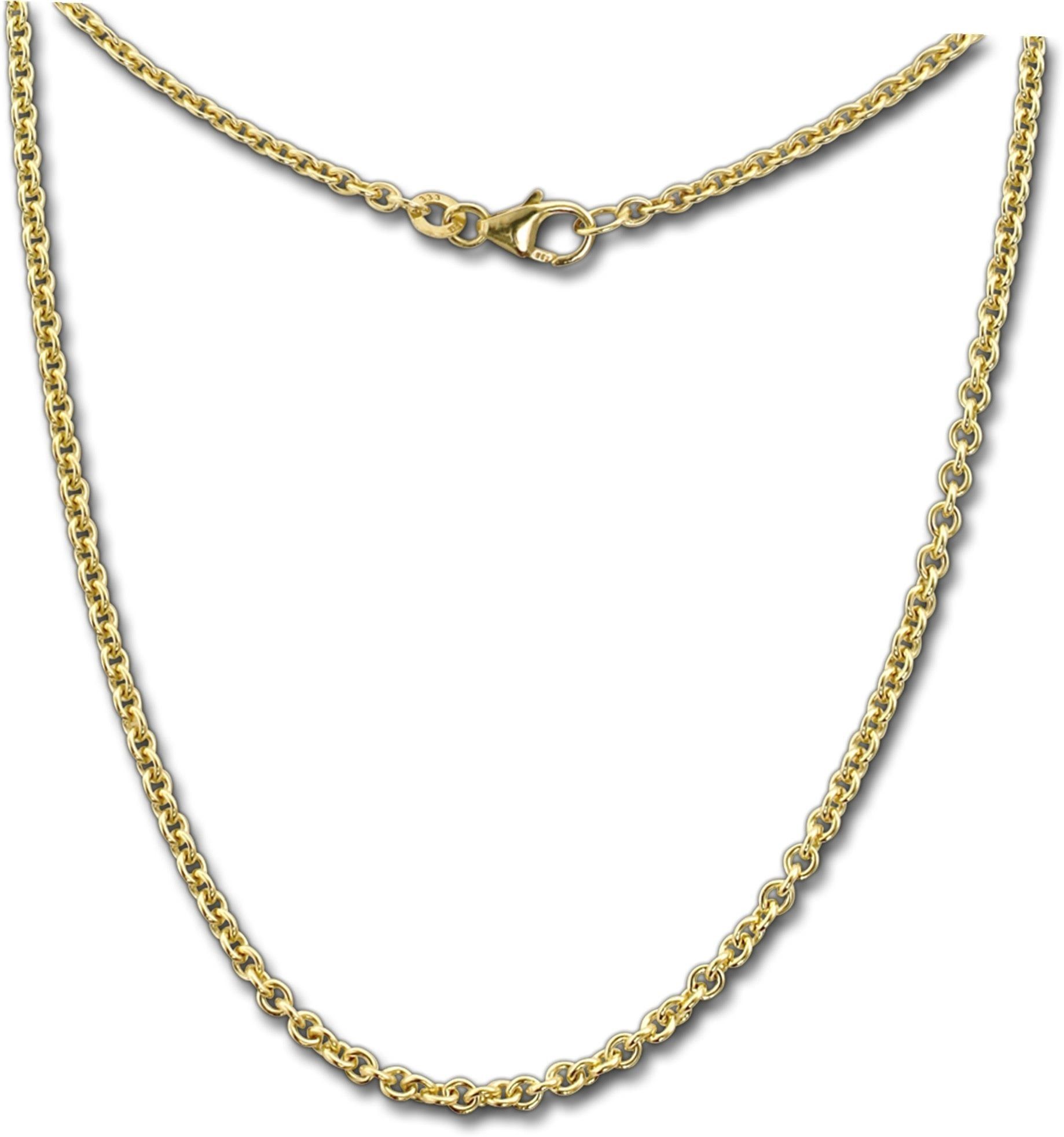 GoldDream Goldkette GoldDream Collier Halskette 333Gold (Collier), Damen Colliers Halskette 50cm, 333 Gelbgold - 8 Karat Echtgold, 333er