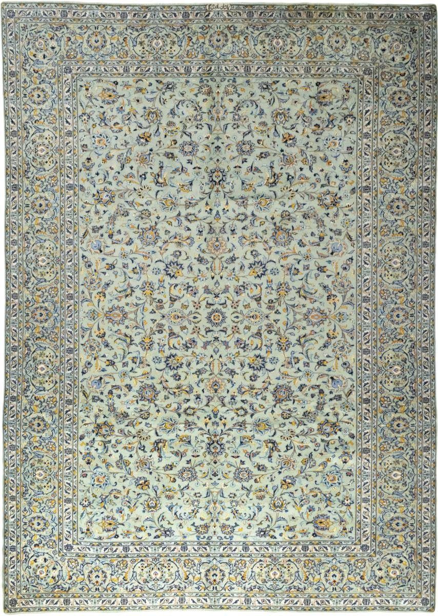 Orientteppich Keshan 274x386 Handgeknüpfter Orientteppich / Perserteppich, Nain Trading, rechteckig, Höhe: 12 mm