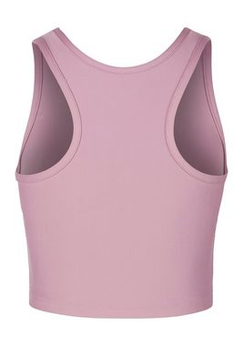 LASCANA ACTIVE Crop-Top Sporttop mit Ringerrücken und Logodruck