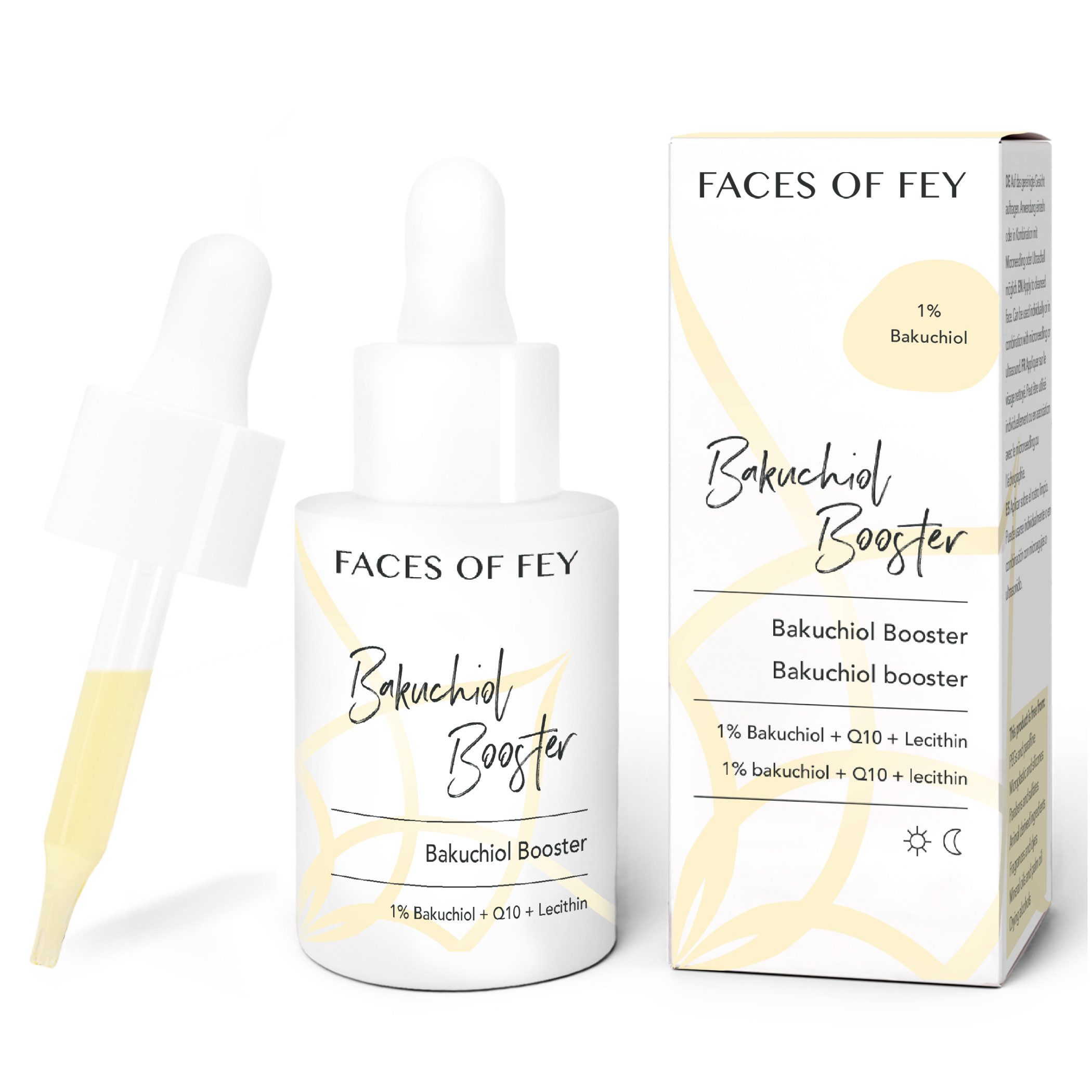 FACES OF FEY Gesichtsserum 1% Bakuchiol Booster, Microneedling geeignet