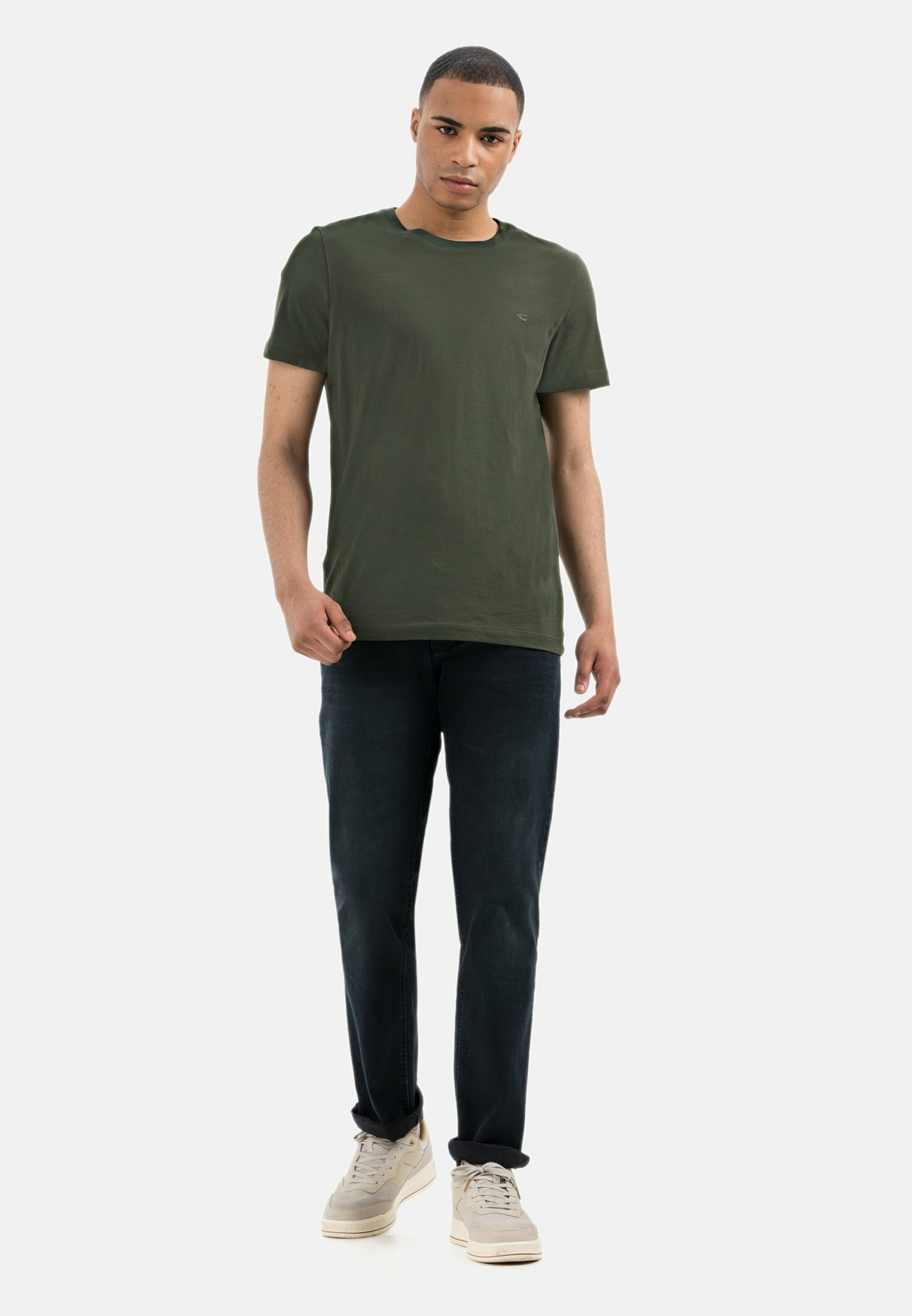 camel active Relax-fit-Jeans 5-Pocket Jeans mit leichten Used-Effekten Relaxed Fit