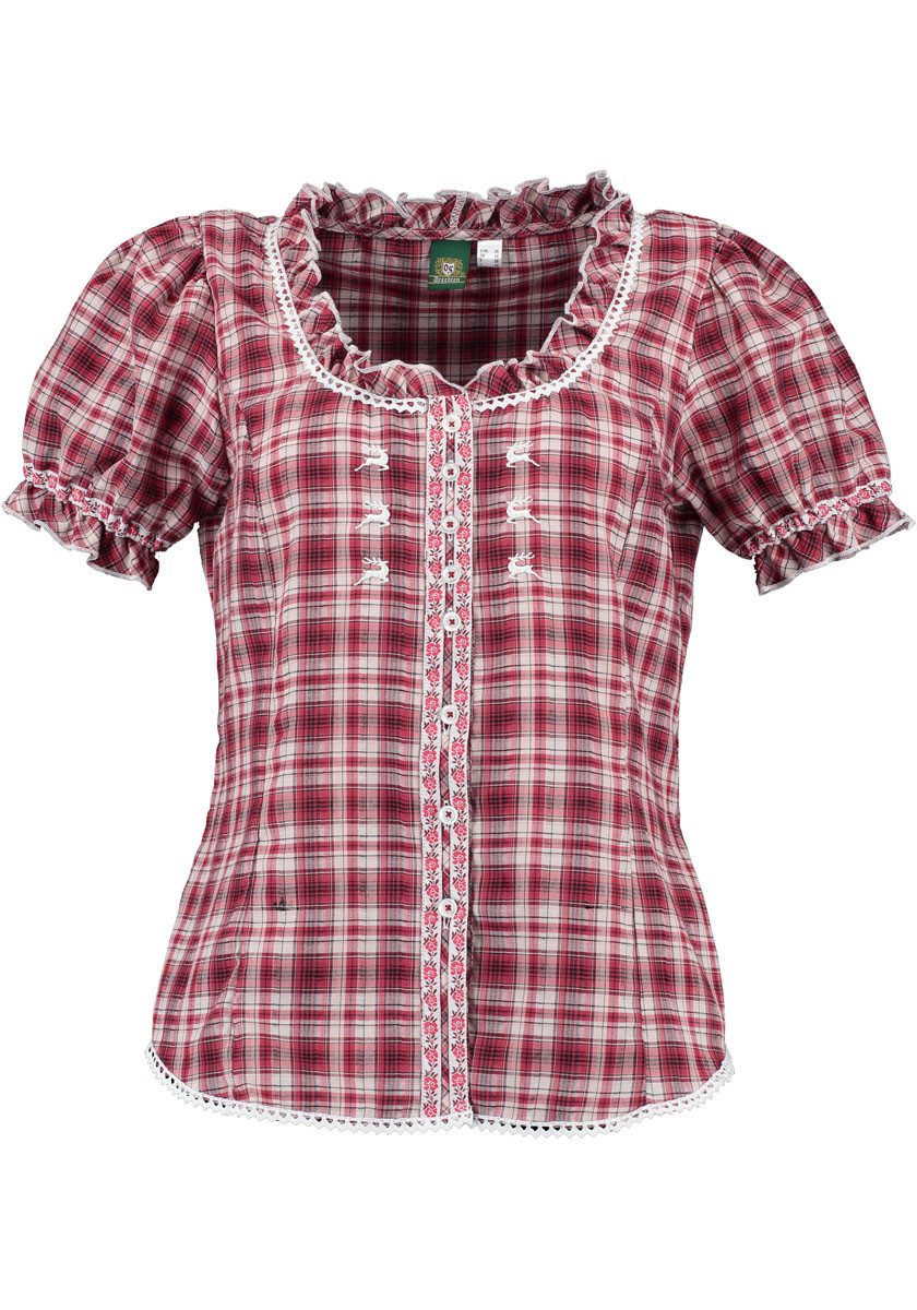 OS Trachten Trachtenbluse Playap Damen Kurzarmbluse günstig online kaufen