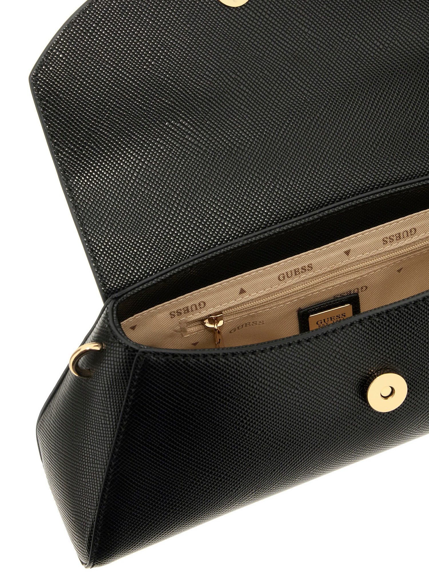 Guess Umhängetasche HWZG9207190 BOLENA FLAP SHOULDER BAG Woman Handtasche (Stück, 1), Logoschriftzug