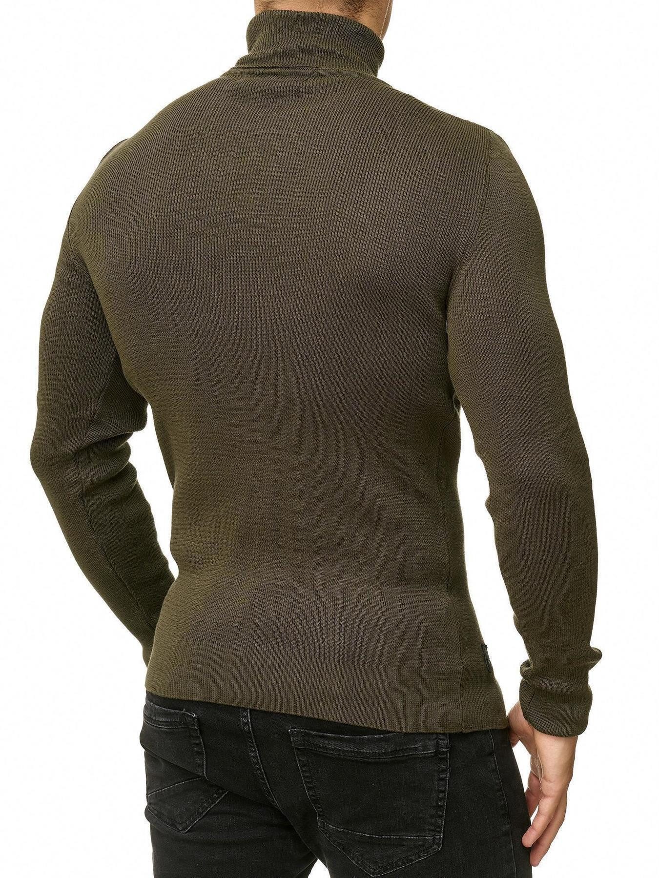 RedBridge Strickpullover Red Bridge Herren Strickpullover Rollkragen- Pullover Soft Basic