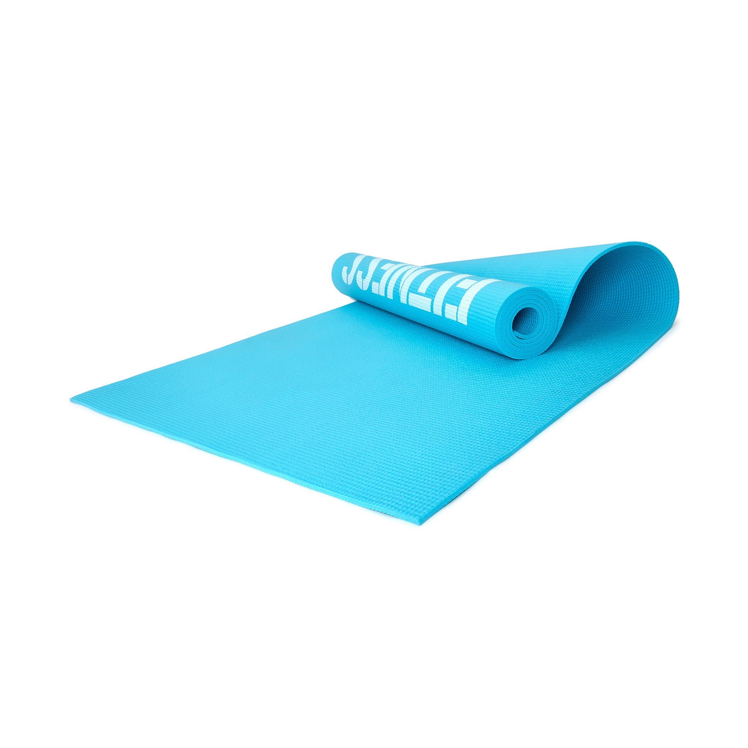 Reebok Fitnessmatte Reebok Fitness-/Trainingsmatte Blue Love & Grey Love, Rutschfeste Oberfläche blau