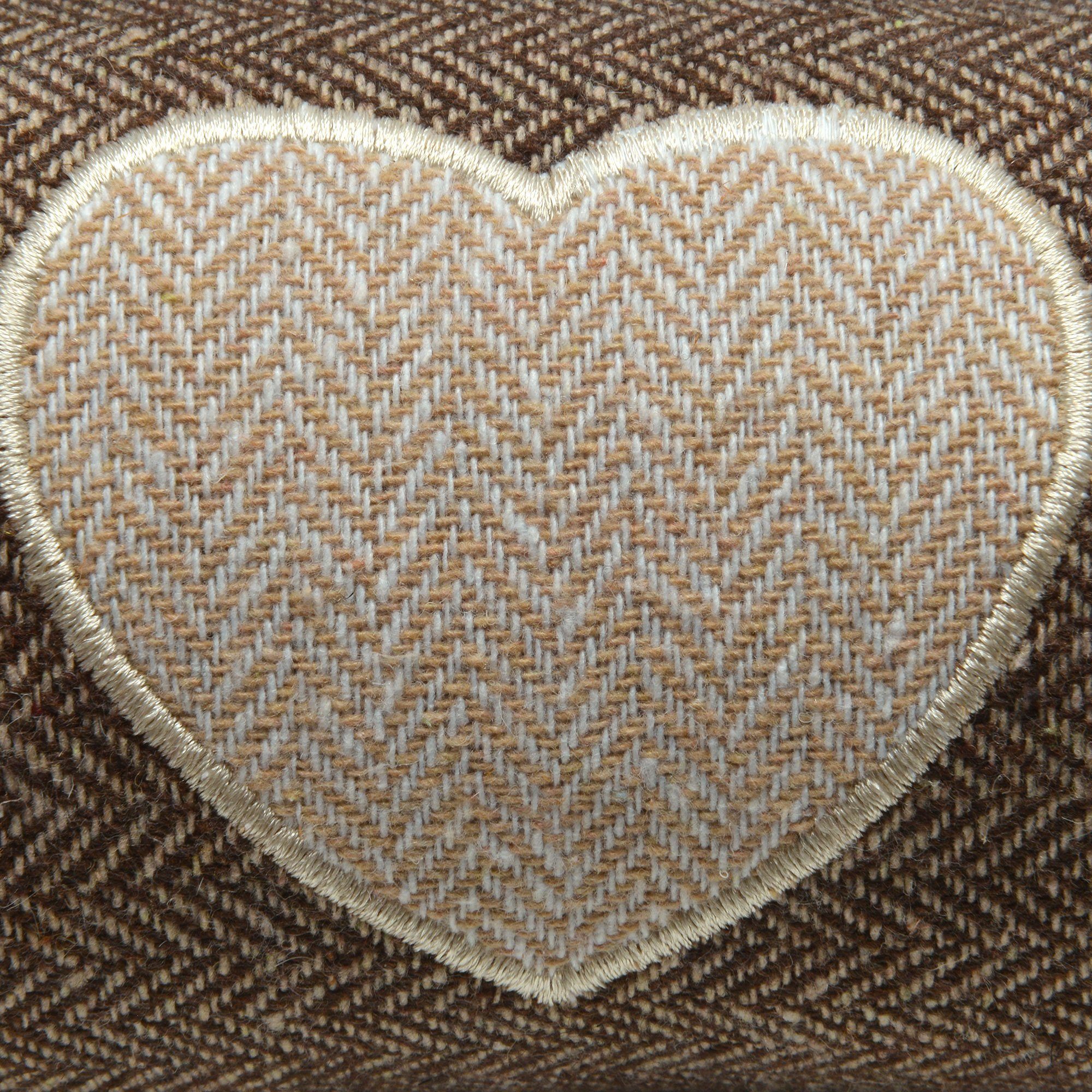 Beautissu Zugluftstopper Zugluftstopper 100 cm lang Tuuli Tuuli 100, Braun, Windstopper als Türvorleger, Haustür Rolle und Kälteschutz Luftstopper