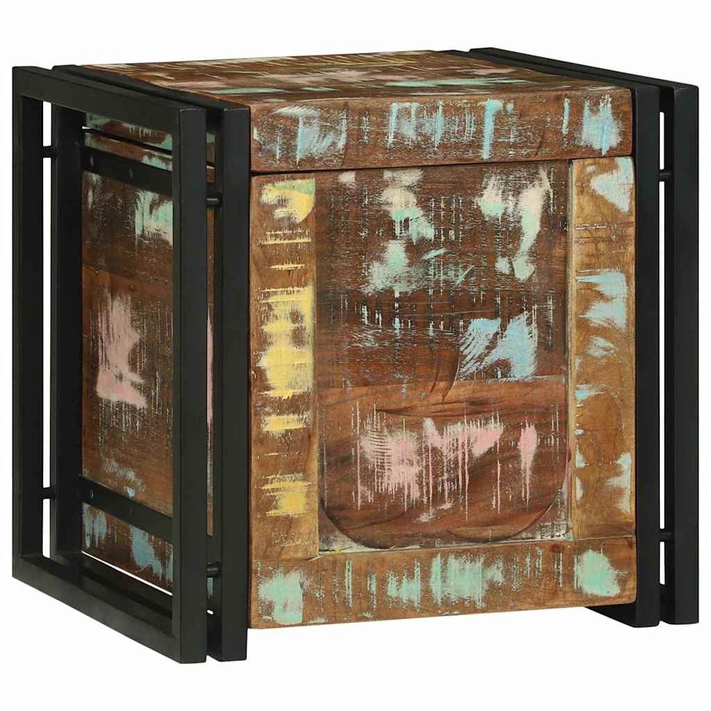 vidaXL Aufbewahrungsbox Aufbewahrungsbox mit Speicher 40 x 40 x 40 cm Massivholz (1 St)