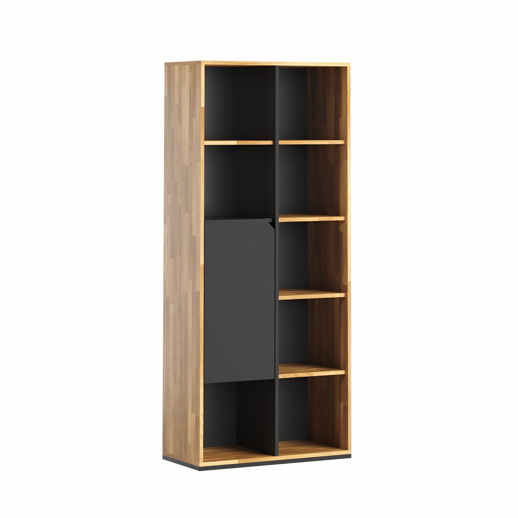 Deerhorn Aktenregal Modernes Regal Active 196x90x40 cm, Soft-Close Fronten, korpus aus eichenholz