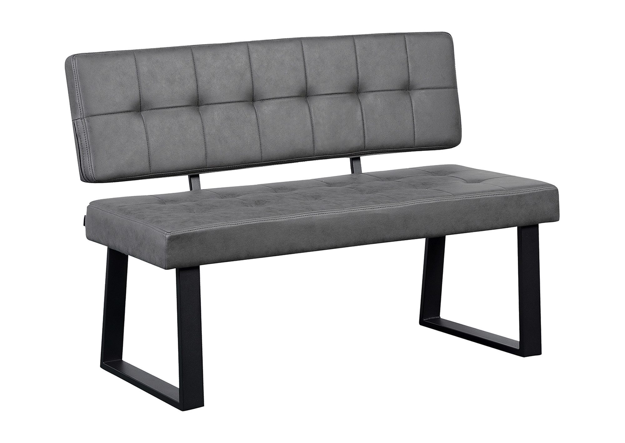 B&D home Essbank SIGFRID (1-St), gepolstert, Metallgestell, mit/ohne Rückenlehne, in 100/120/140/160cm