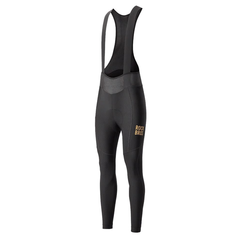 ROCKBROS Radhose Trägerhose Radhose (Spar-Set, 1-tlg) Sitzpolster, Fleece-Fütterung, reflektierend