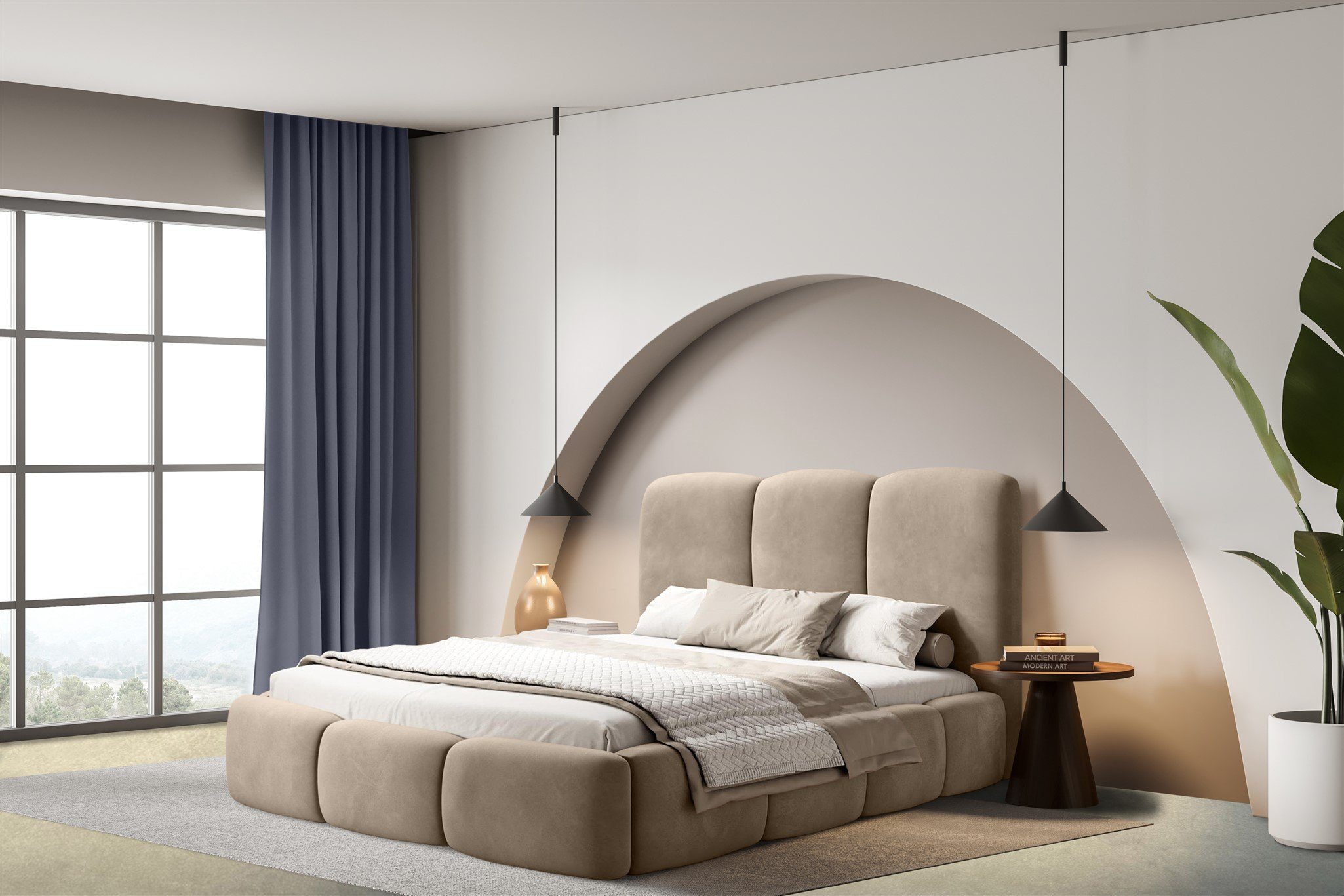 Fun Möbel Polsterbett Doppelbett Schlafzimmerbett GRACIA günstig online kaufen