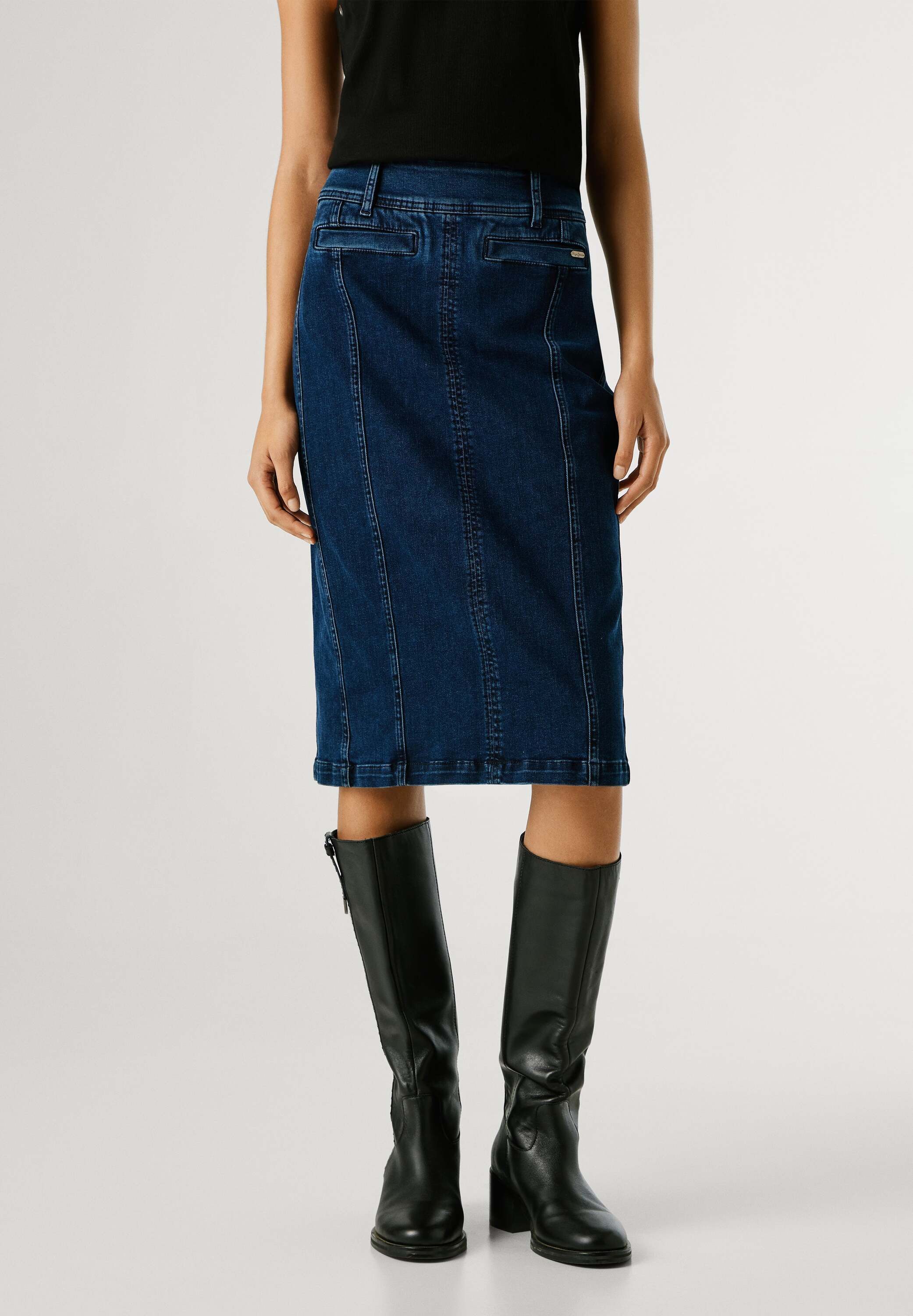 Pepe Jeans A-Linien-Rock skirt MIDI SKIRT HW