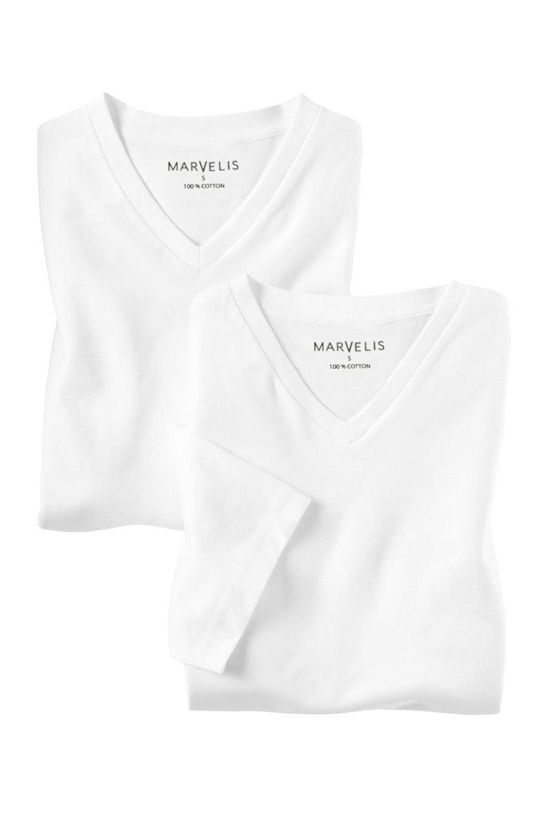 MARVELIS V-Shirt T-Shirt - Doppelpack - günstig online kaufen