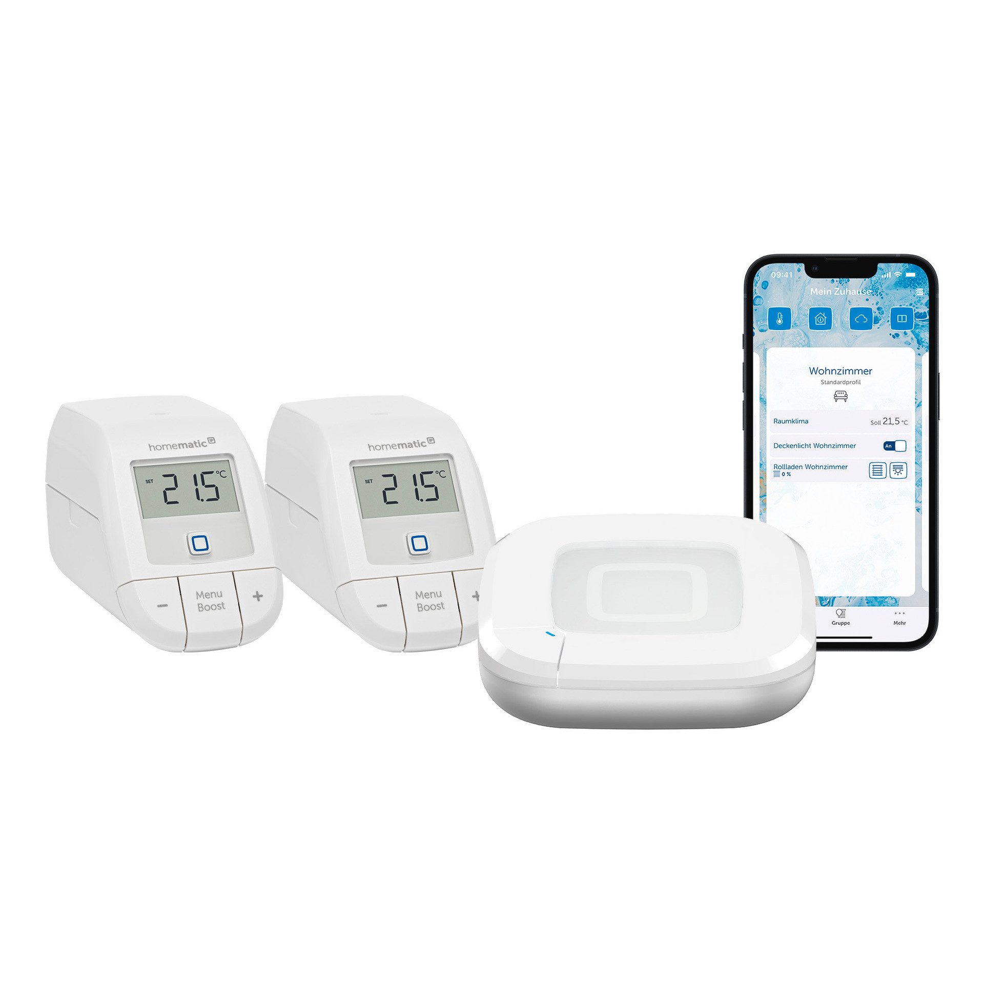 Homematic IP Heizkörperthermostat Starter Bundle Heizen Basic für 2 Heizkör günstig online kaufen