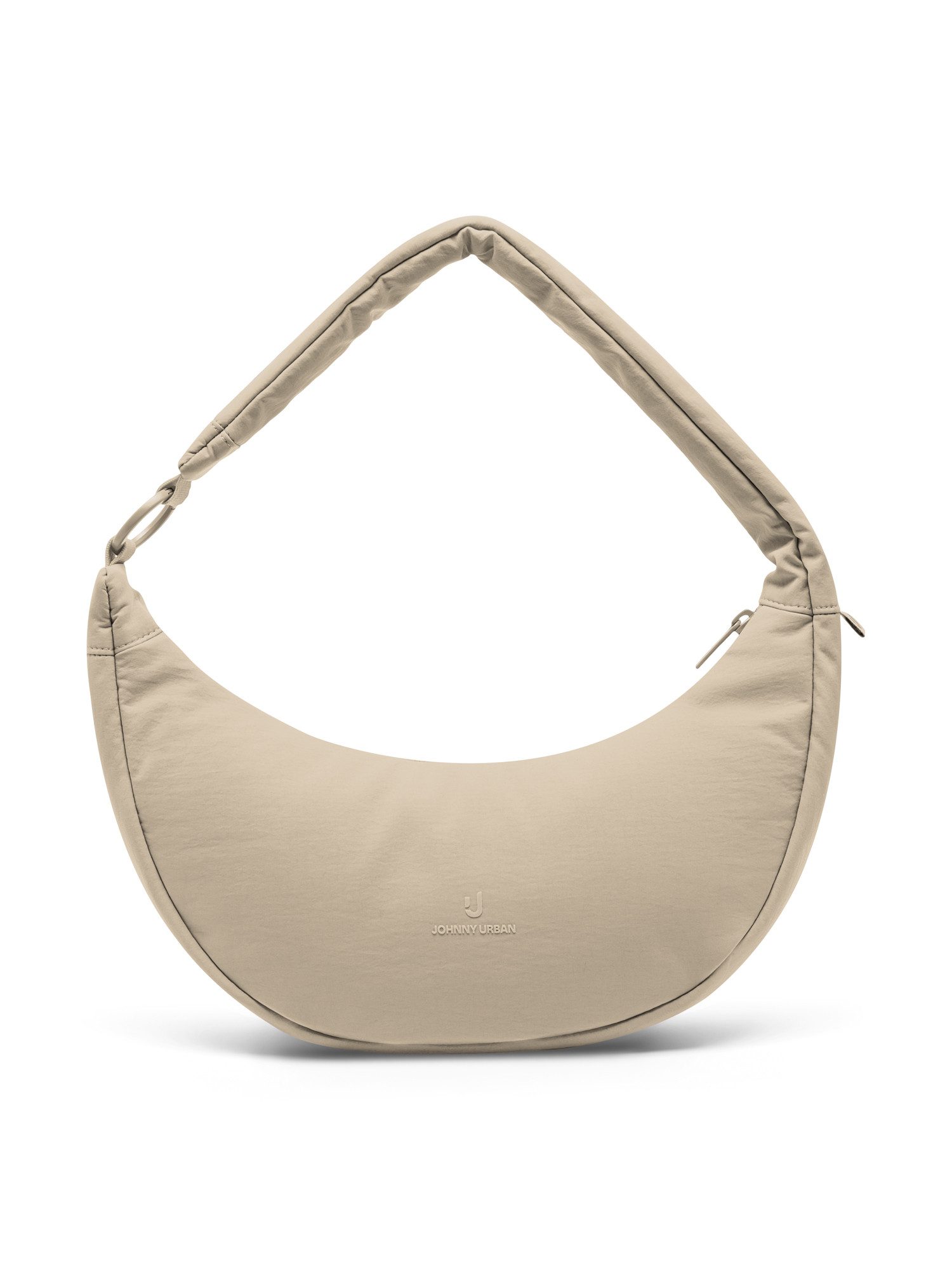 Johnny Urban Umhängetasche Lou Medium Half Moon Bag, Wattierte Halbmondtasche, Zwei Looks in Einem