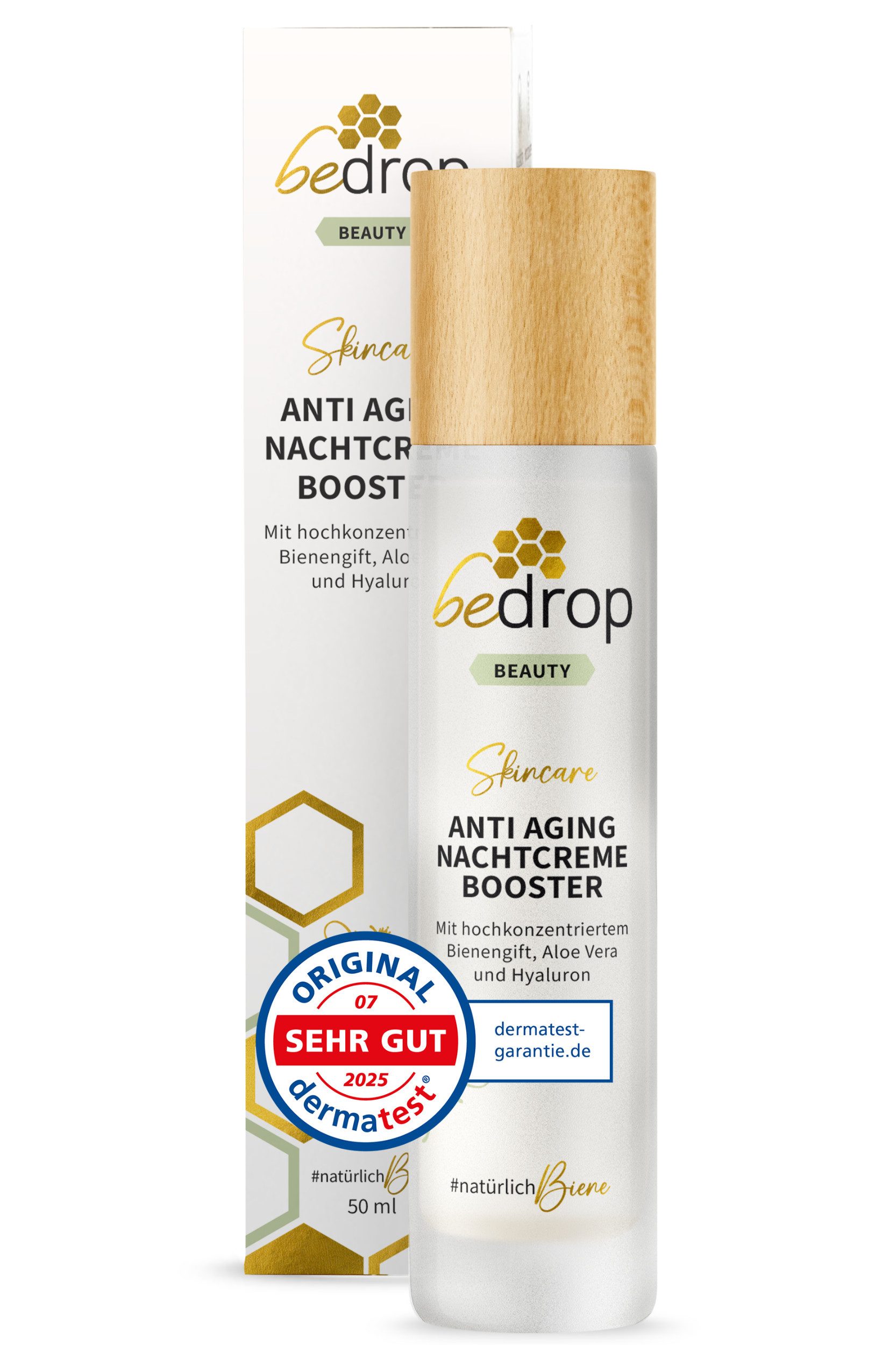 bedrop Nachtcreme ANTI AGING NACHTCREME BOOSTER regenerierende Nachtcreme mit Bienengift Einzelpackung