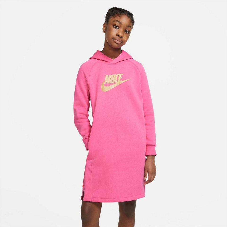 nike sportswear sweatkleid »girls shine hood dress« online