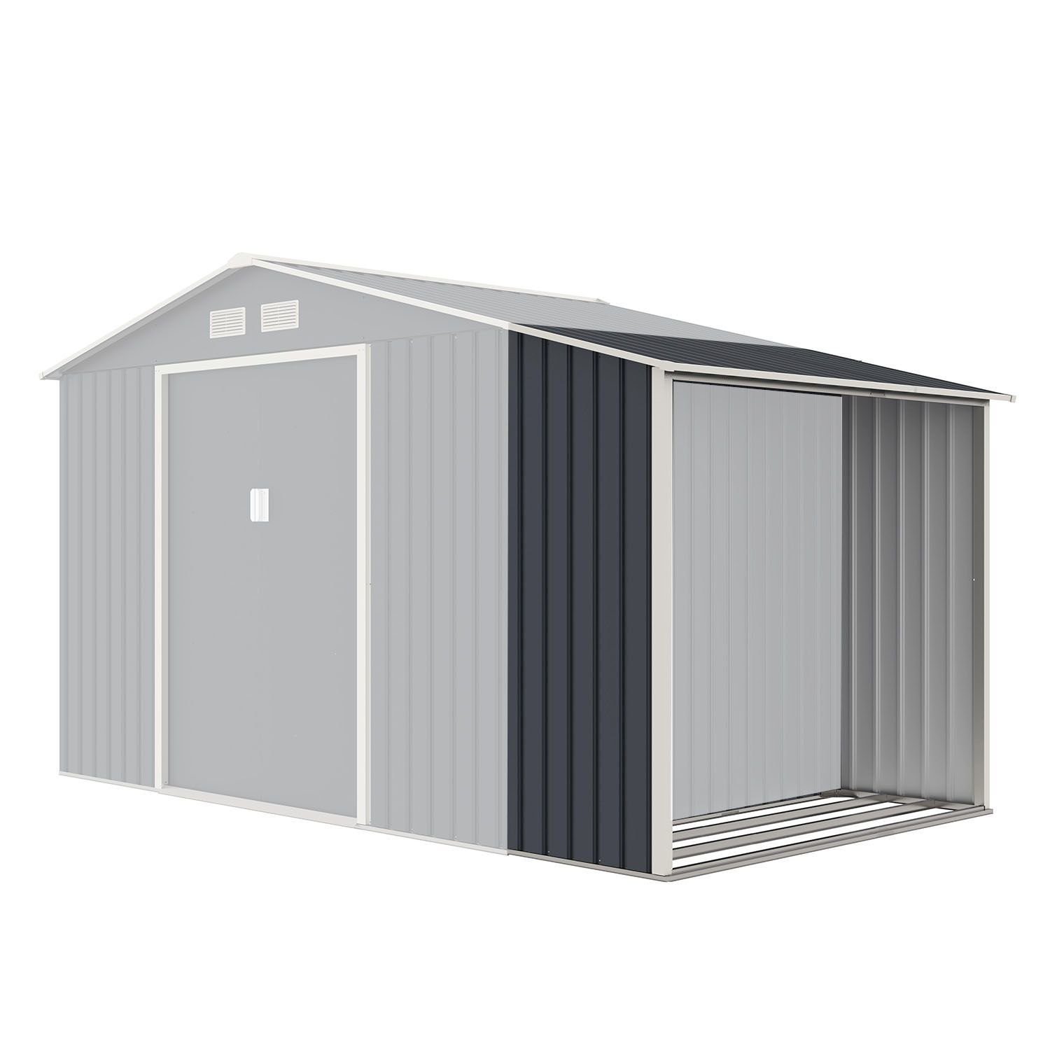 Juskys Kaminholzregal, für Geräteschuppen XL, platzsparend, günstig online kaufen