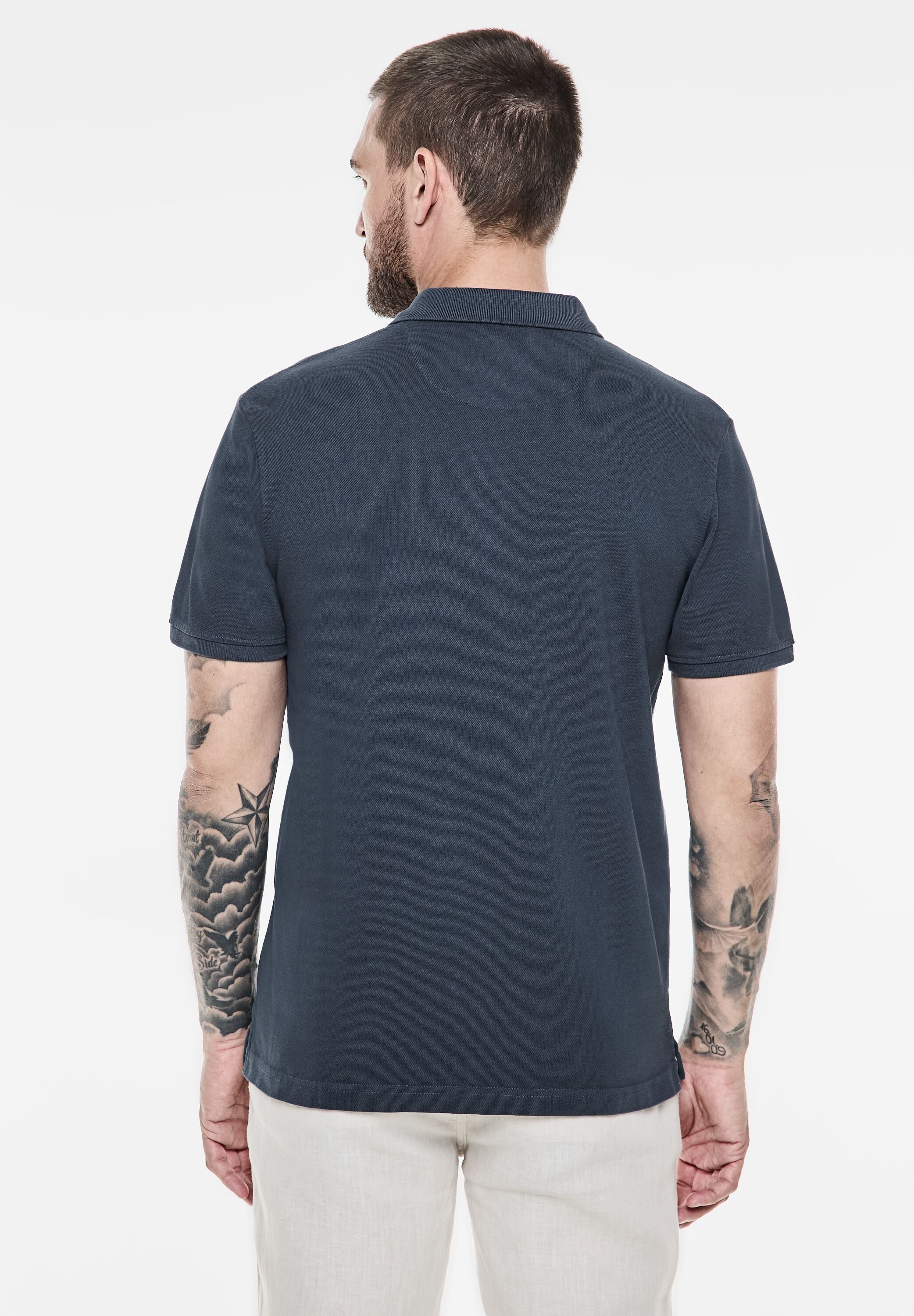 STREET ONE MEN Poloshirt aus reiner günstig online kaufen