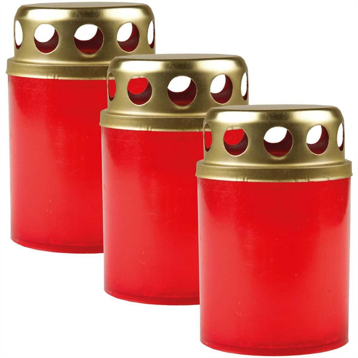 HS Candle Grabkerze (3-tlg), Grabkerze Grablicht günstig online kaufen