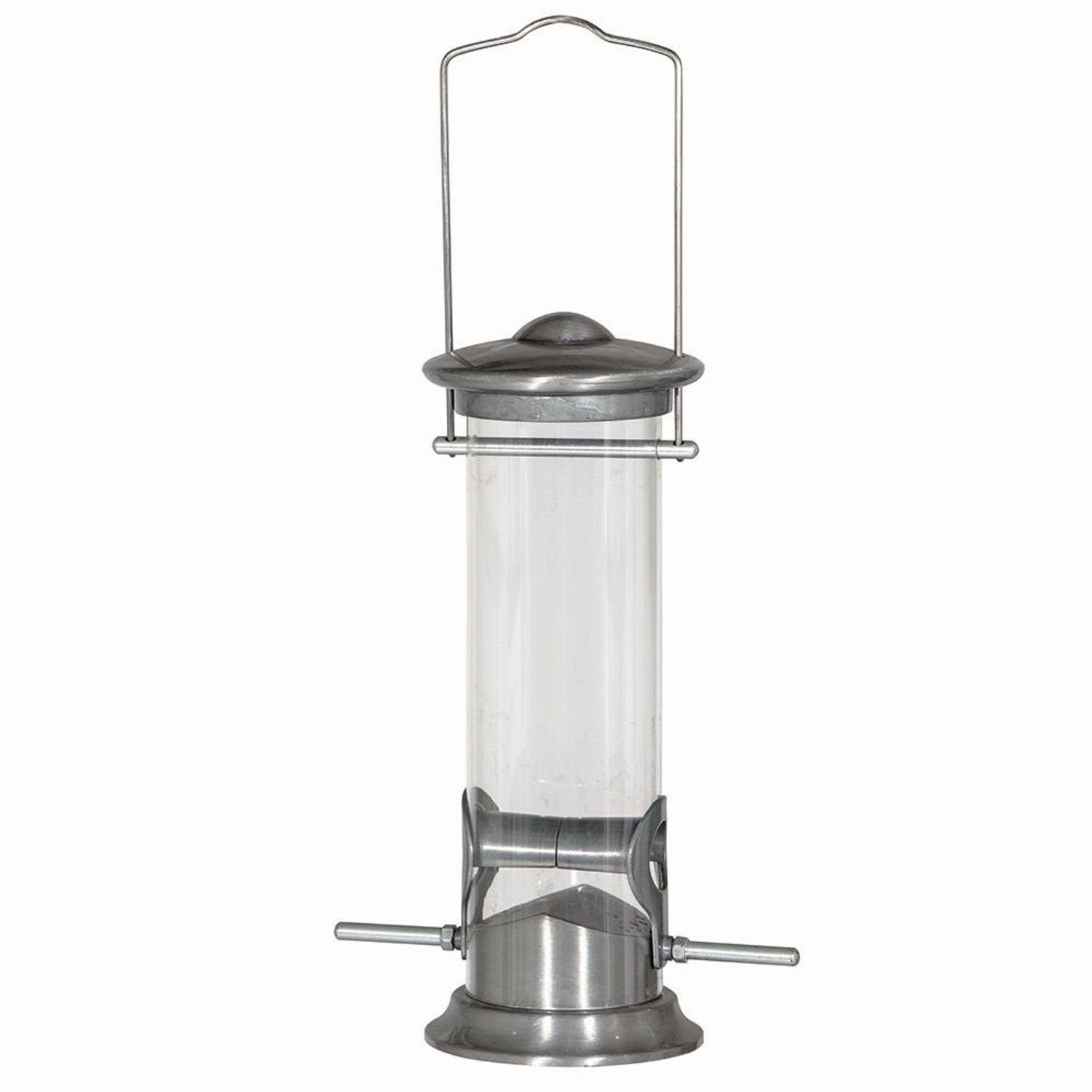 Vogelhaus Vogelfuttersäule Aluminium Line für Mischfutter, 24 cm
