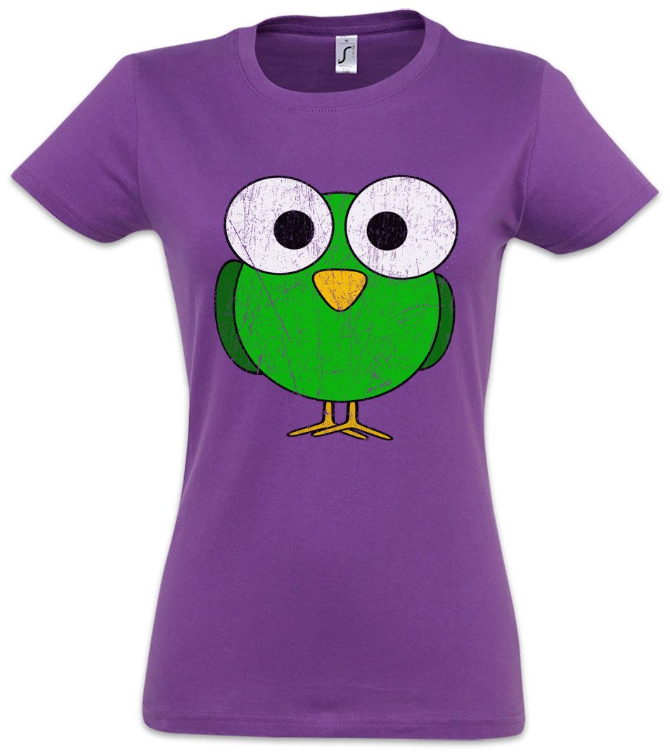 Urban Backwoods Print-Shirt Cartoon Bird I Damen T-Shirt Sweet Cute Vogel Birdy Vögel Vogelzüchter (1-tlg) Ornithologie Vogelkunde Birds Toon