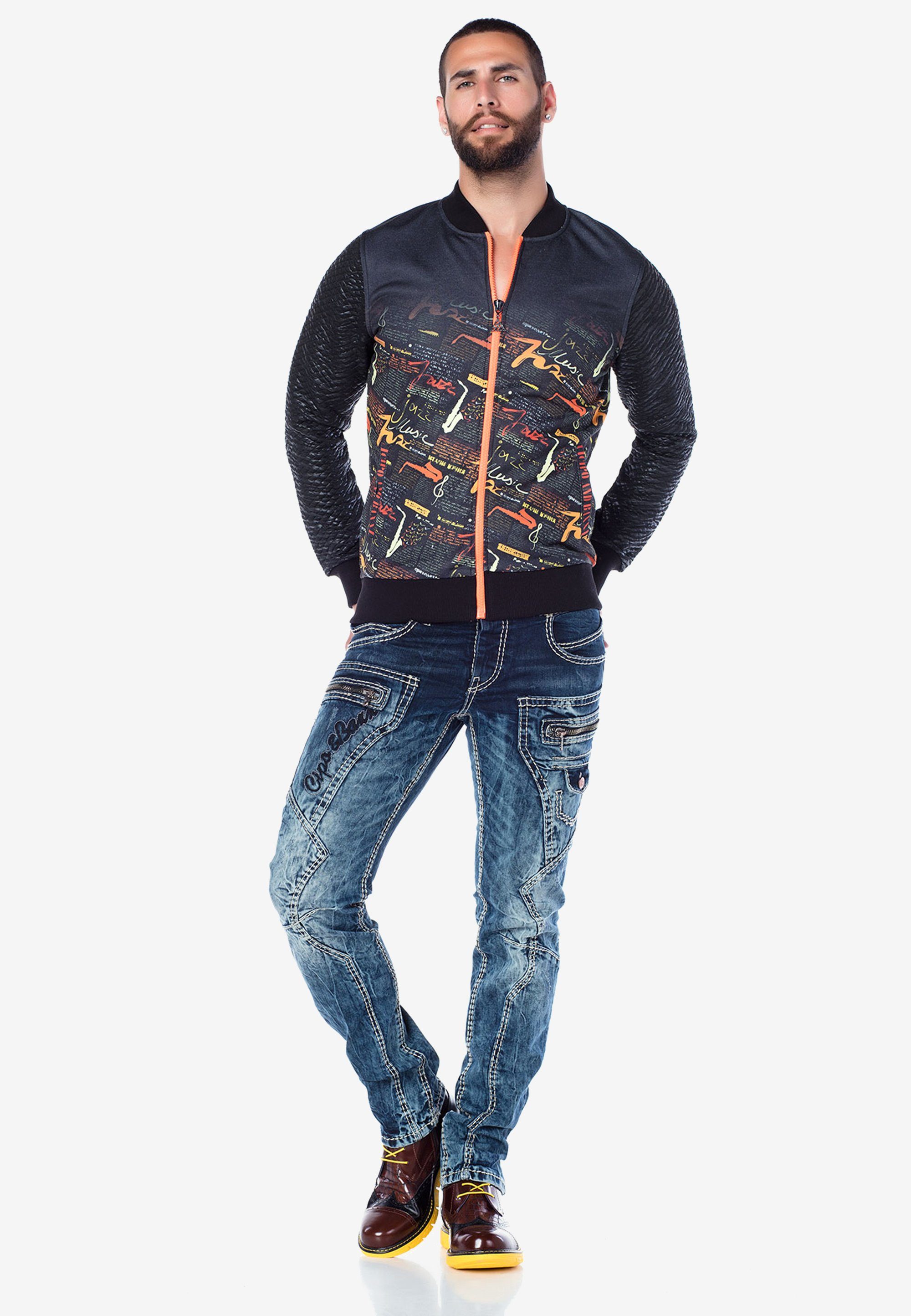 Cipo & Baxx Bequeme Jeans lässigem Taschen-Design mit