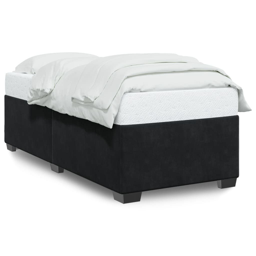 vidaXL Bett Bettgestell Schwarz 90x190 cm Samt günstig online kaufen