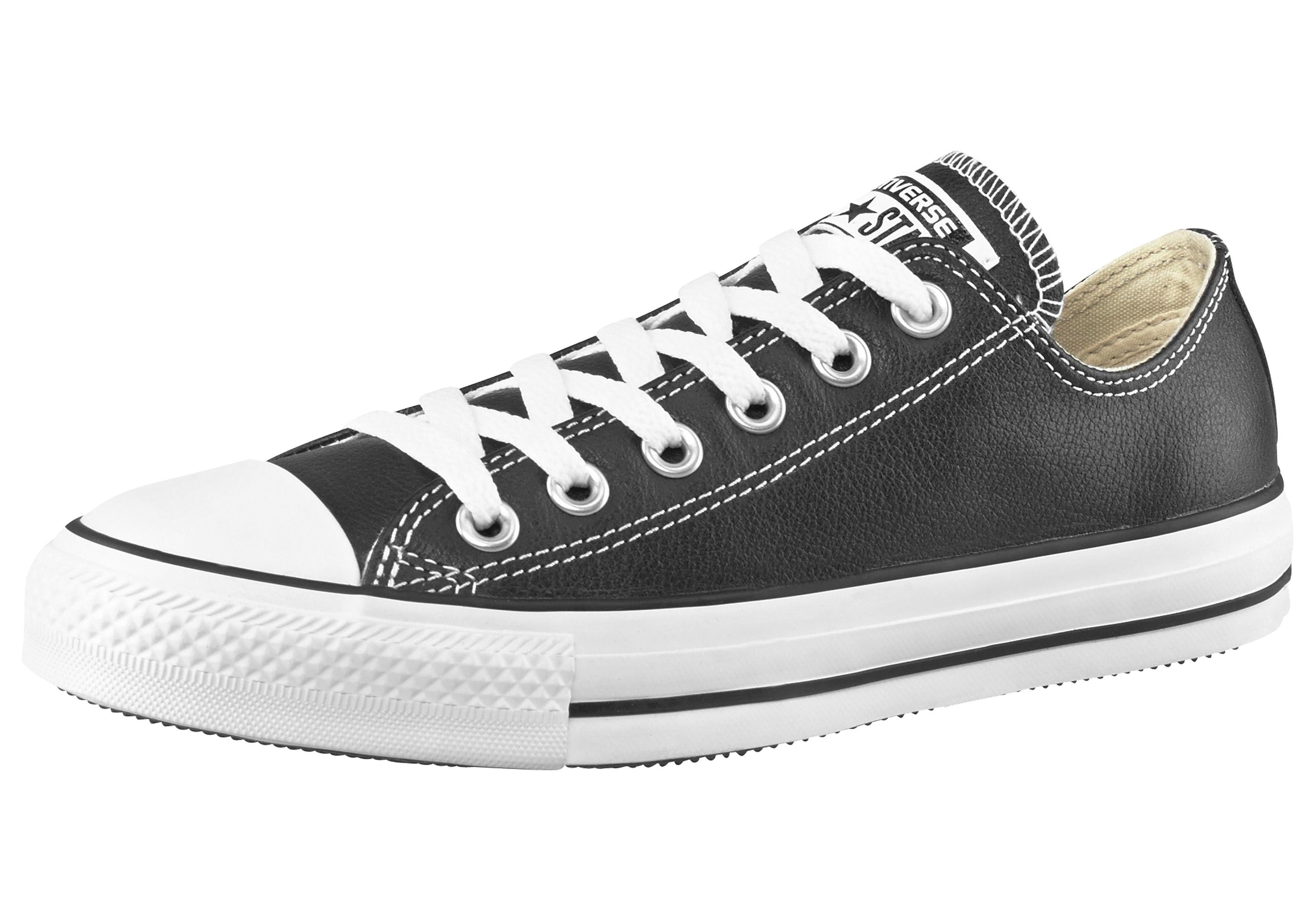 All Star Taylor Leather Chuck Ox Converse Sneaker Basic Black