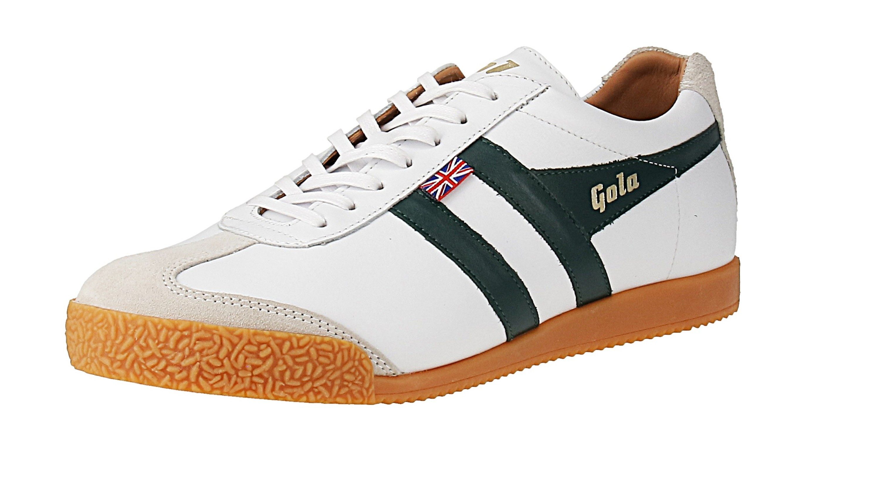 Gola Harrier Elite 2 Trainer - Herren Sneaker - White-Dark-Green Sneaker