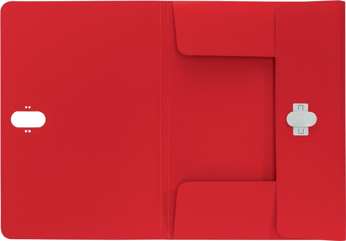 LEITZ Fächermappe Dokumentenmappe Recycle A4 PP rot