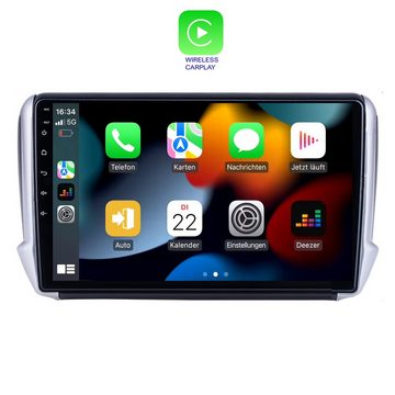 TAFFIO Für Peugeot 208 10.1" Touch Android Autoradio Bluetooth GPS CarPlay Einbau-Navigationsgerät