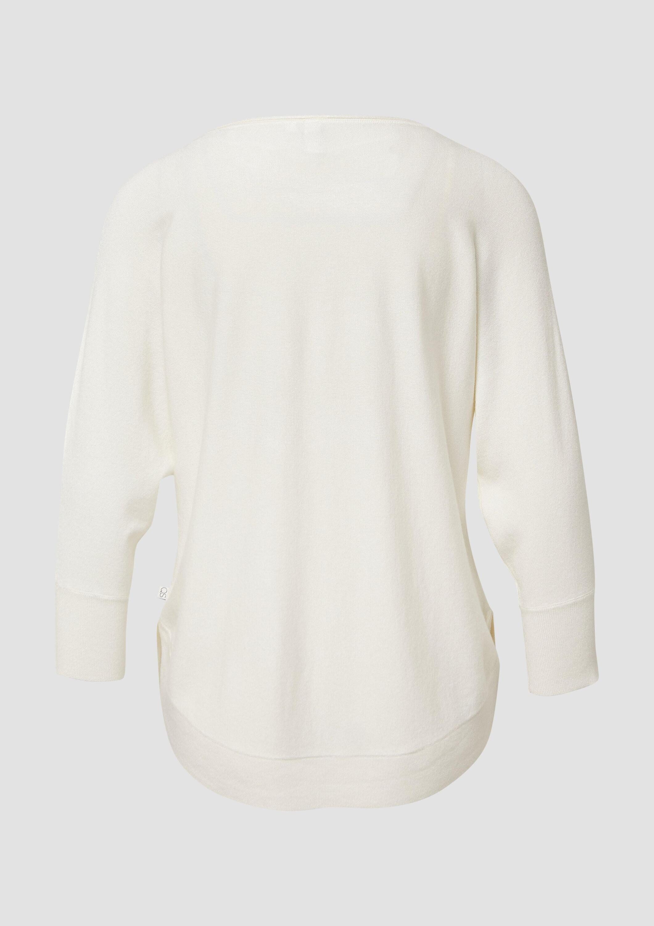 QS Longpullover Strickpullover Strickpullover mit Fledermausärmeln günstig online kaufen