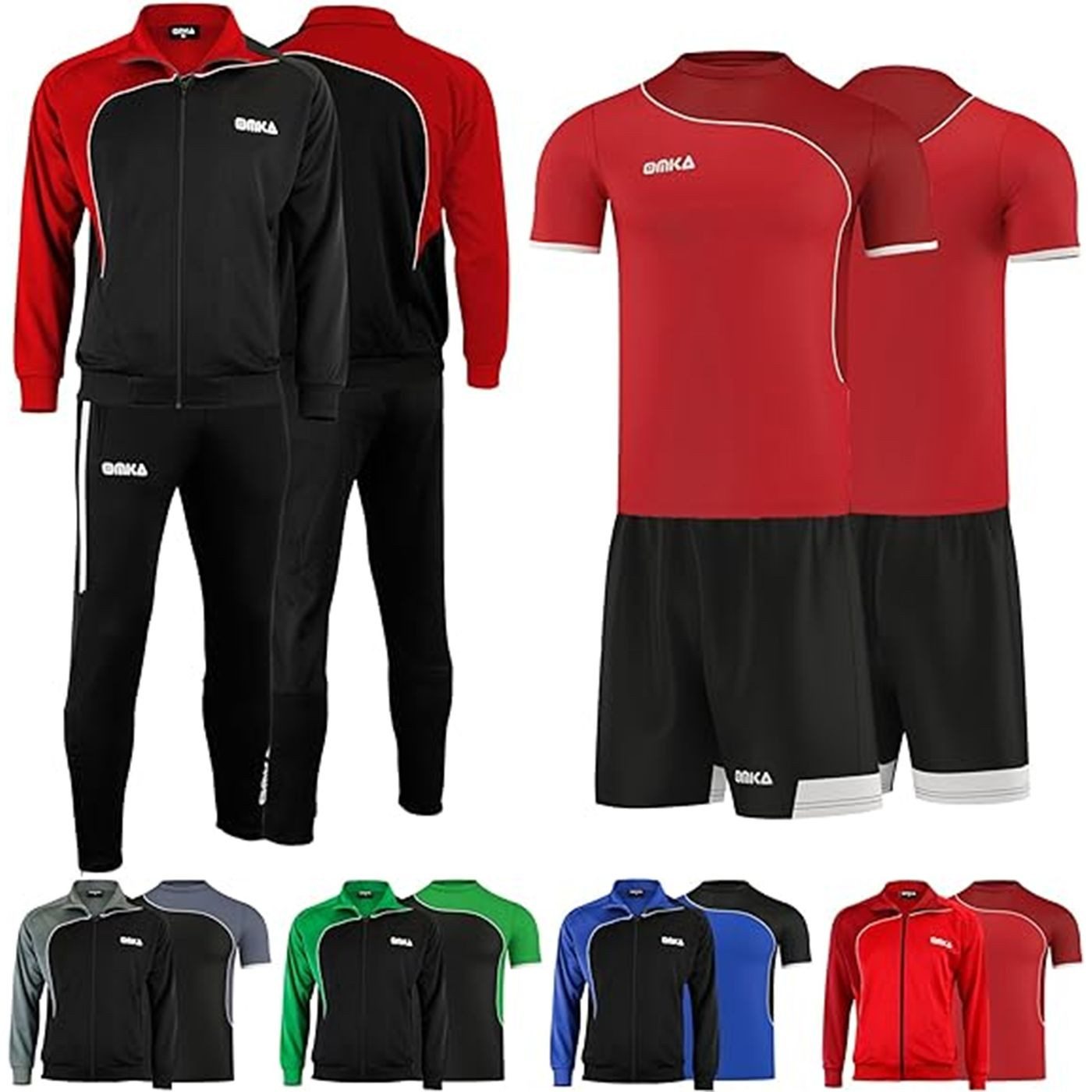 OMKA Trainingsanzug OK201K4, OMKA 4er Set Trainingsanzug Sportanzug Jogginganzug Freizeitanzug