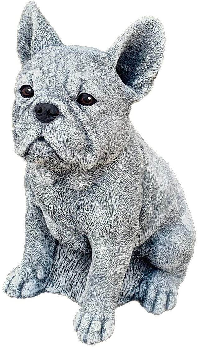 Stone and Style Gartenfigur Frostfeste Steinfigur Französische Bulldogge Frenchie groß