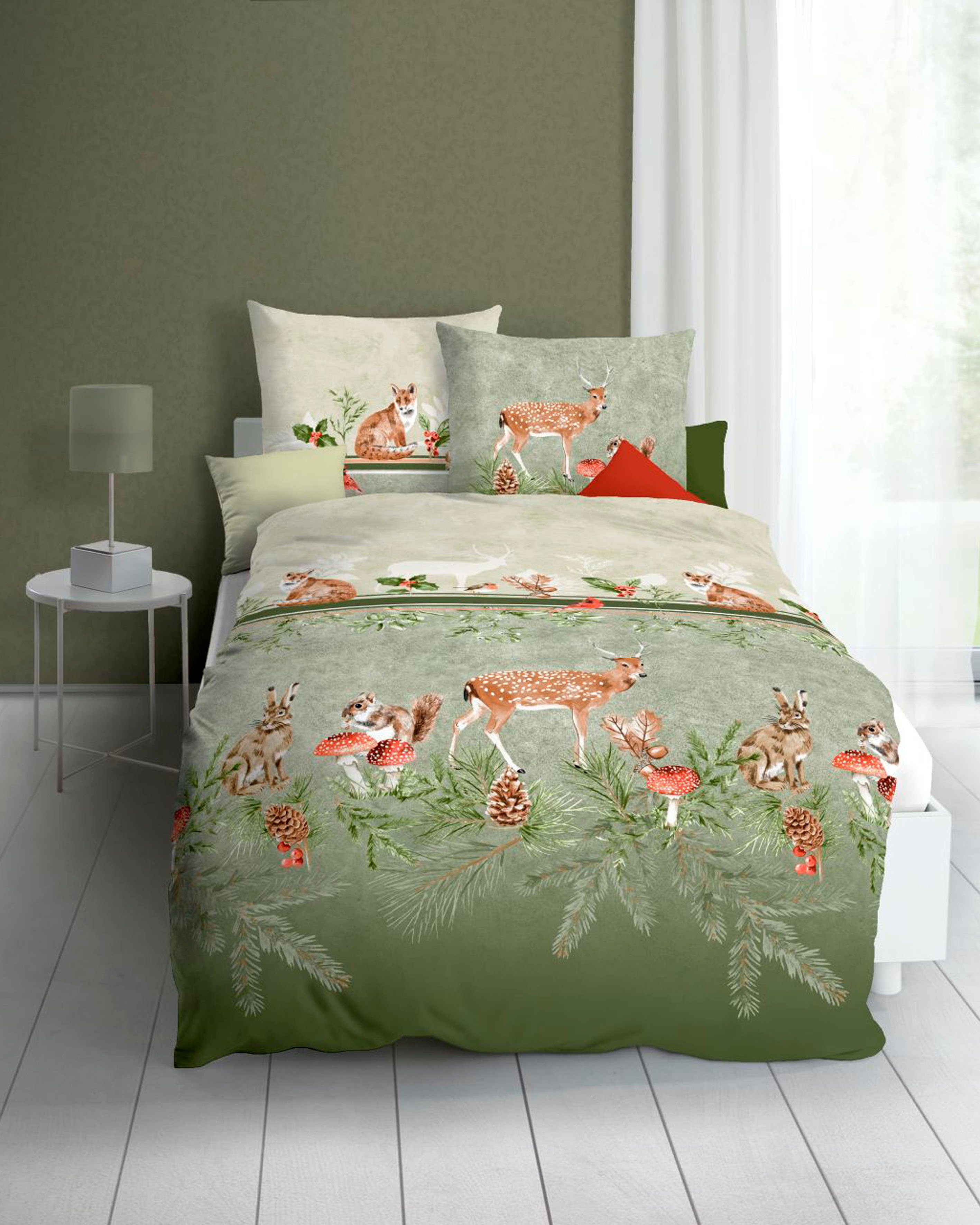 Kaeppel Постельное белье Under the Mistletoe, Feinbiber, 2 teilig, angenehm wärmend