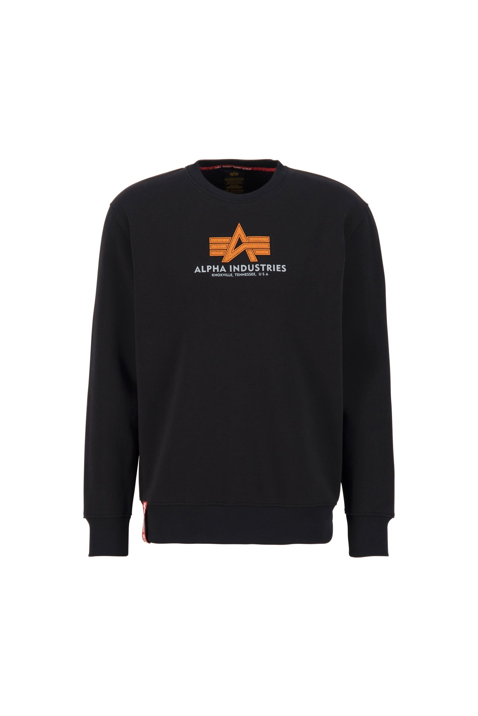 Rubber Sweatshirt Basic Alpha Sweatshirt Industries black Alpha Herren Industries