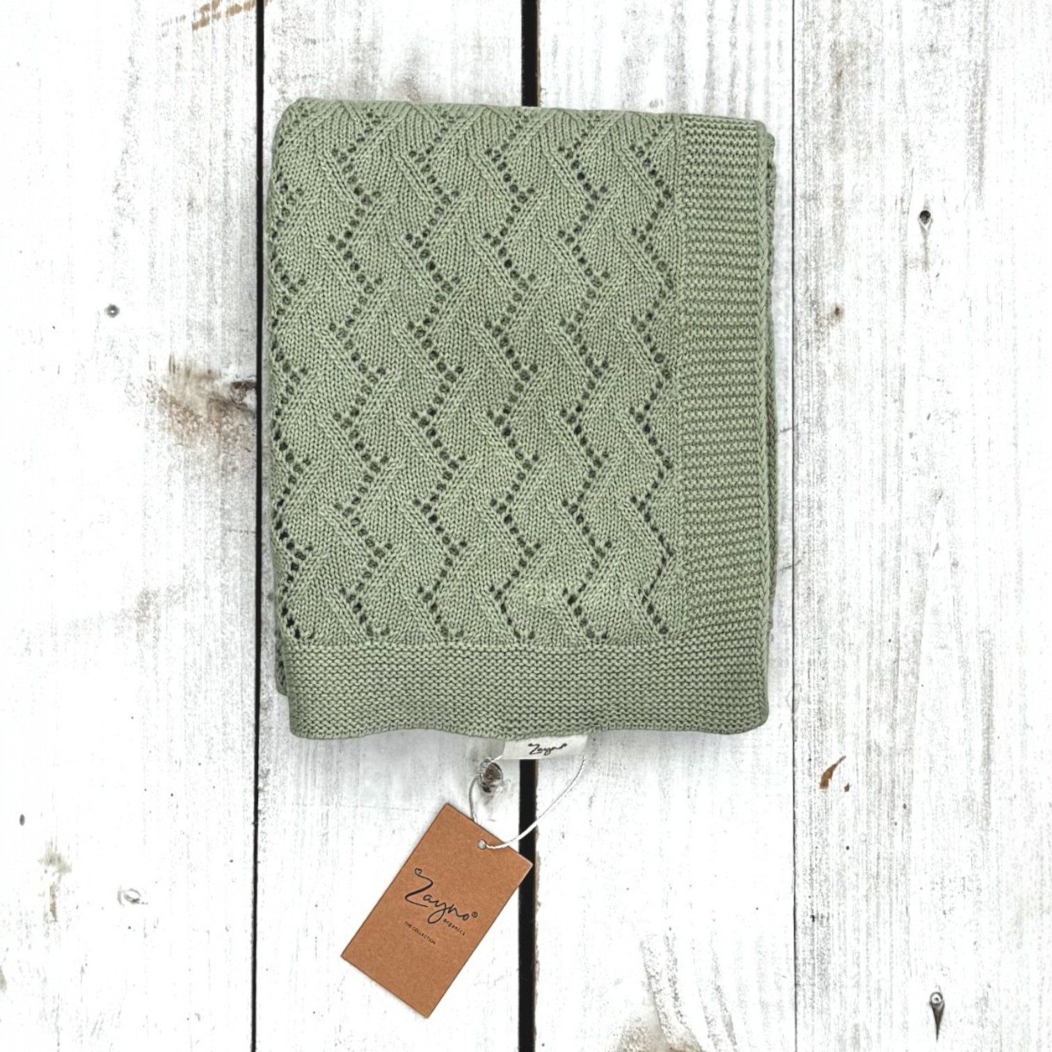 Babydecke 70x90 cm Dunkle Olive aus günstig online kaufen