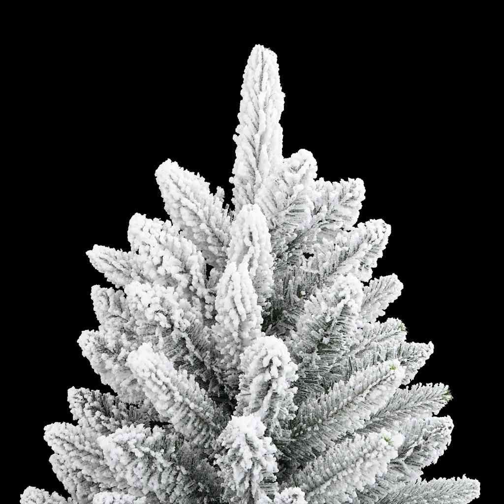 furnicato Künstlicher Weihnachtsbaum Weiß-Grün 120 cm mit Klappdesign und, Klappbare Tanne mit Stahlständer und realistischen PVC-PE-Spitzen