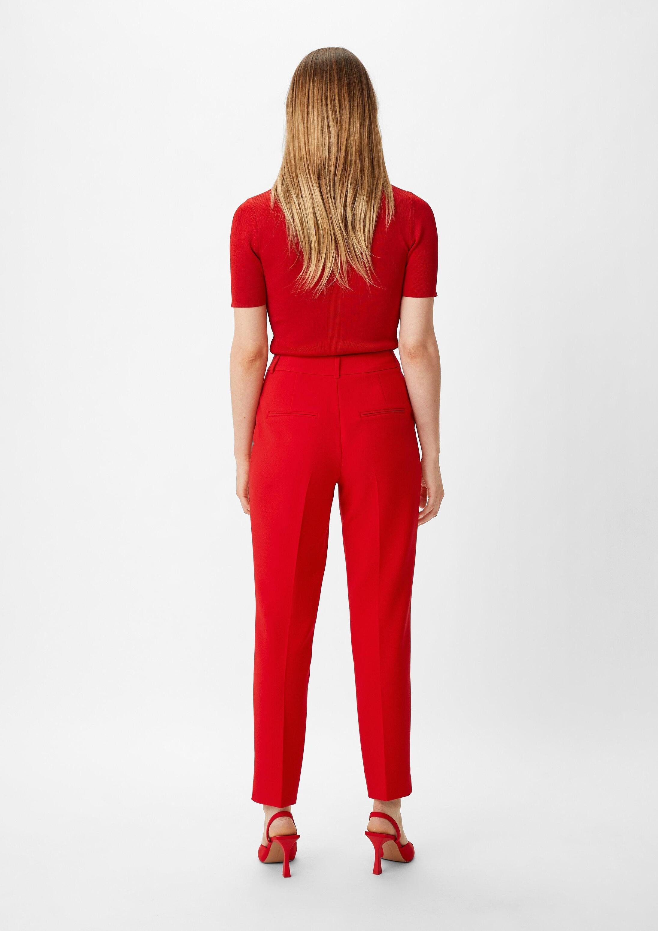 comma 7/8-Hose Hose Slim: Slim Leg-Hose aus Viskosemix