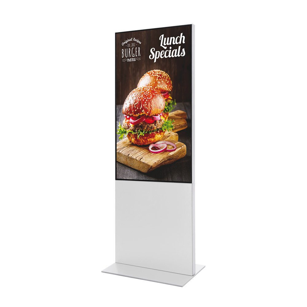 Showdown Displays Einzelrahmen Showdown Displays Smart Line Digitale Infotstele mit Samsung-Bildschir, (1 St)