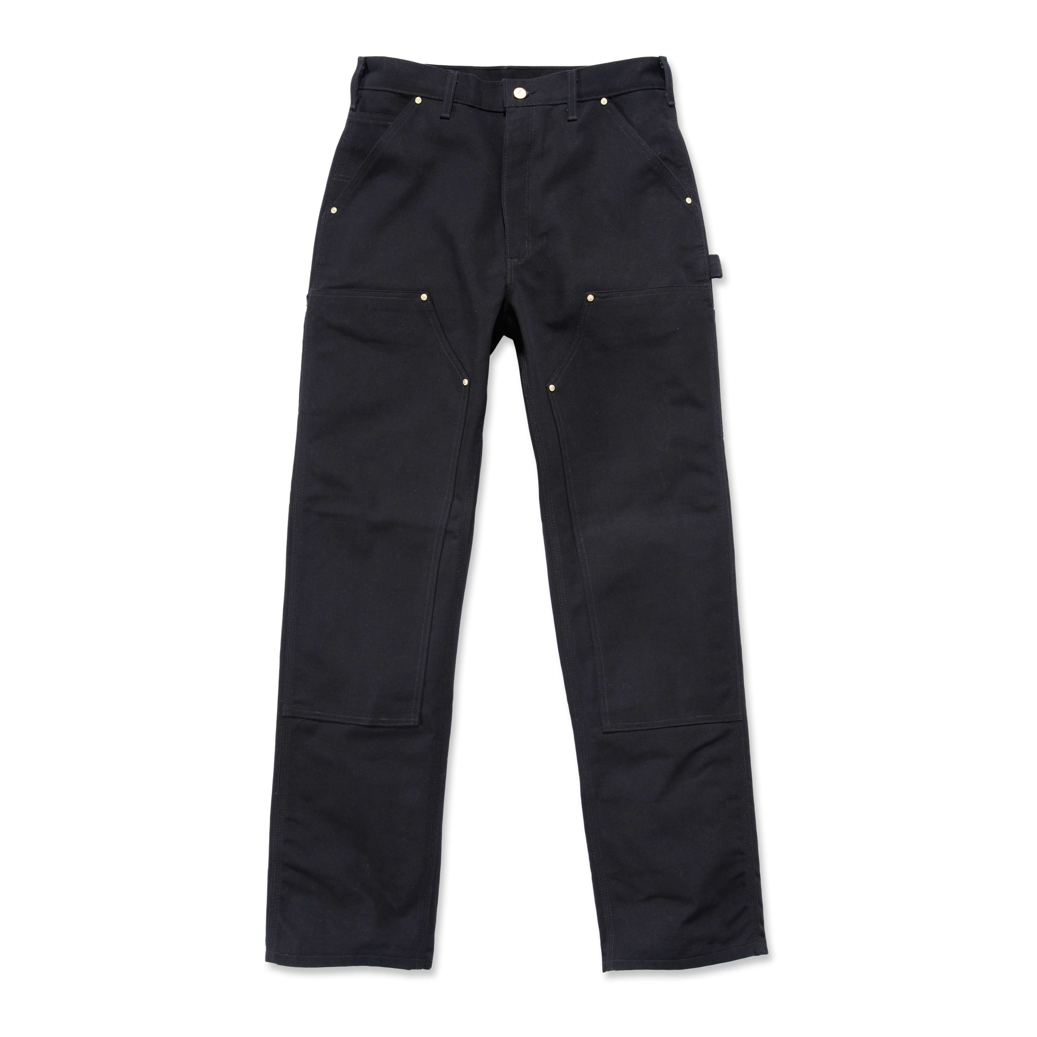 B01 Logger, Loose Carhartt Double Schwarz Arbeitshose Fit Front