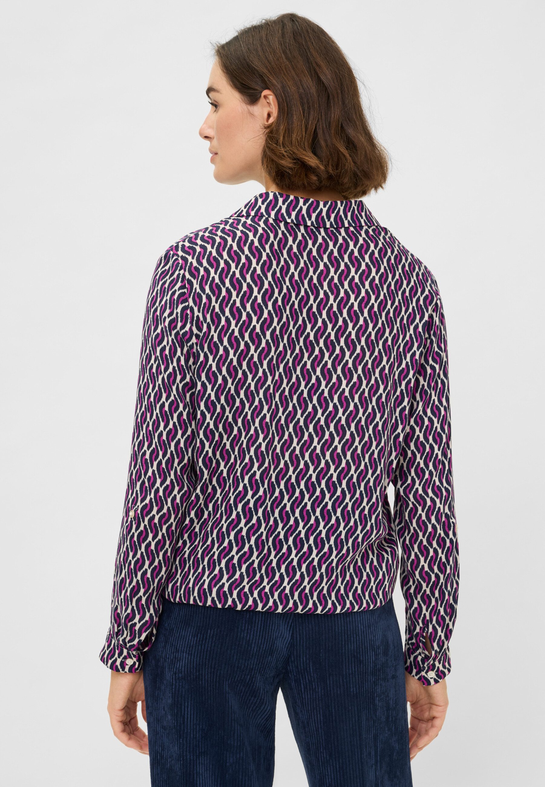 Olsen Hemdbluse Bluse mit Allover-Print