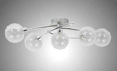 Deckenlampe aus Glas Ø38cm Runde Deckenleuchte Glasschale auch für LED Lampen